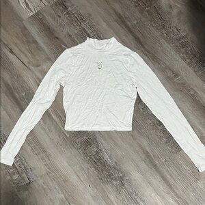 PLAYBOY White Long Sleeve Women's Tee